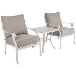Садовая мебель "Arras" с двумя креслами, цвет белый
