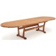 Обеденный стол из сосны "Embla" brown 70/210/250x90 см