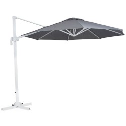 Зонт "Linz"  300х300, белый каркас/серый купол