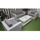 Плетеная мебель "Louisiana" lounge white&grey