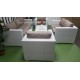 Комплект мебели из ротанга «Louisiana» patio set white&beige