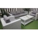 Комплект мебели из ротанга «Louisiana» white&grey