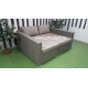 Плетеная мебель лежак-кровать «Louisiana» mocco