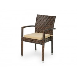 Плетеное кресло "Milano" dark brown