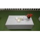 Плетеный кофейный стол «Louisiana» white 120х60 см