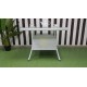 Плетеный стол «Samurai» white 90х90 см 