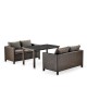 Плетеная мебель "T256A/S59A-W53 Brown" 