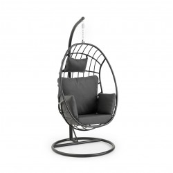 Подвесное кресло "Palo" из алюминия, цвет черный
