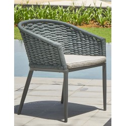 Плетеное кресло "Lanai", цвет серый