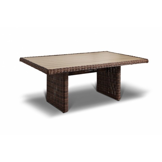 Плетеный стол  "Бергамо" коричневый