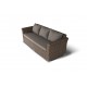 Мебель из ротанга "Капучино Дабл", цвет коричневый