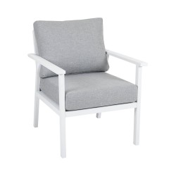 Кресло из алюминия "Samvaro", цвет белый