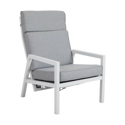 Кресло регулируемое из алюминия "Belfort" white