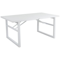 Стол из алюминия "Vevi" white 160х90