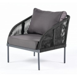 Садовое кресло "Канны", цвет темно-серый
