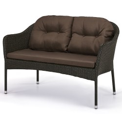  Плетеный диван "S54A-W53 Brown"