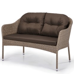  Плетеный диван "S54B-W56 Light brown"