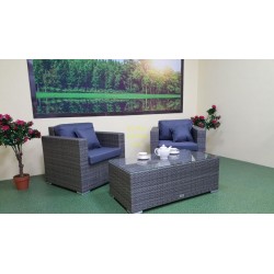 Плетеная мебель «Allegro» natur&grey cafe set