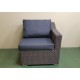 Плетеный модульный диван «Glendon» двухместный