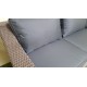 Плетеный модульный диван «Glendon» четырехместный