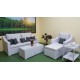 Плетеная мебель «Pegas» white lounge set