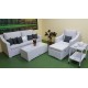 Плетеная мебель «Pegas» white lounge set