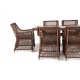 Плетеная мебель "Латте-160 L", цвет коричневый