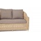 Плетеный диван "Кон Панна", цвет соломенный