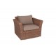Плетеное кресло "Капучино" коричневое