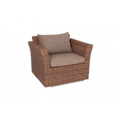 Плетеное кресло "Капучино" коричневое