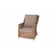 Плетеное кресло "Гляссе", цвет коричневый