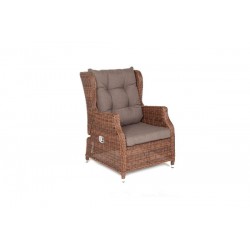 Плетеное кресло "Форио" регулируемое, цвет коричневый