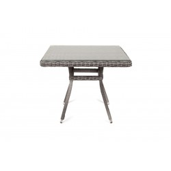 Плетеный стол  "Айриш",графит 90х90 см