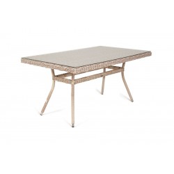 Плетеный стол  "Латте" 160х90 см, цвет бежевый