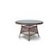 Плетеный стол "Эспрессо" D118 см, цвет коричневый