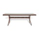 Плетеный стол "Латте" 200х90 см коричневый