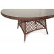 Плетеный стол "Эспрессо" D150 см, цвет коричневый