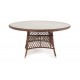 Плетеный стол "Эспрессо" D150 см, цвет коричневый