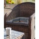 Плетеное кресло "Равенна" коричневое