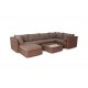 Мебель из ротанга "Лунго", цвет коричневый