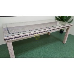 Плетеный стол «Aurora» beige 160