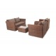 Мебель из ротанга "Капучино Сингл" коричневая