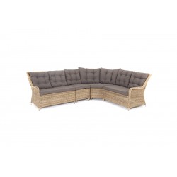 Угловой диван из искусственного ротанга "Бергамо"