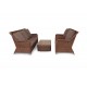 Плетеная мебель "Гляссе", цвет коричневый
