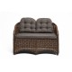 Плетеный диван "Равенна", цвет коричневый