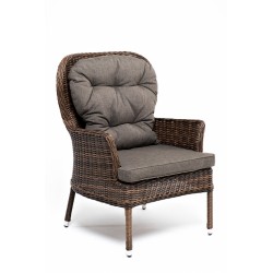 Плетеное кресло "Алиса", цвет коричневый