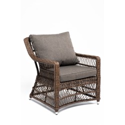 Плетеное кресло "Гранд  Латте", цвет коричневый