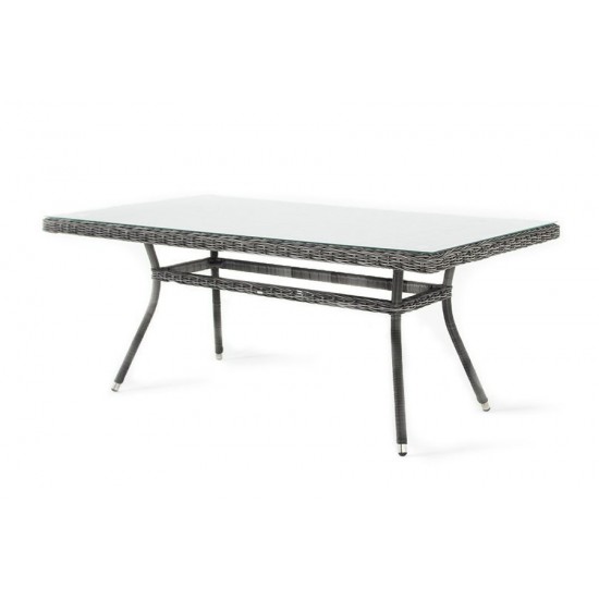 Плетеный стол "Латте" 200х90 см графит