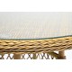 Плетеный стол "Эспрессо" D80 см, цвет соломенный