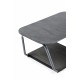 Кофейный стол  "Гранада" из алюминия, цвет "серый гранит"
